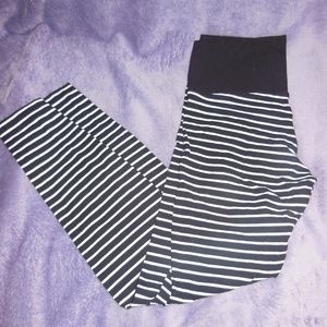 High waist striped cotton leggings, New **SOLD**